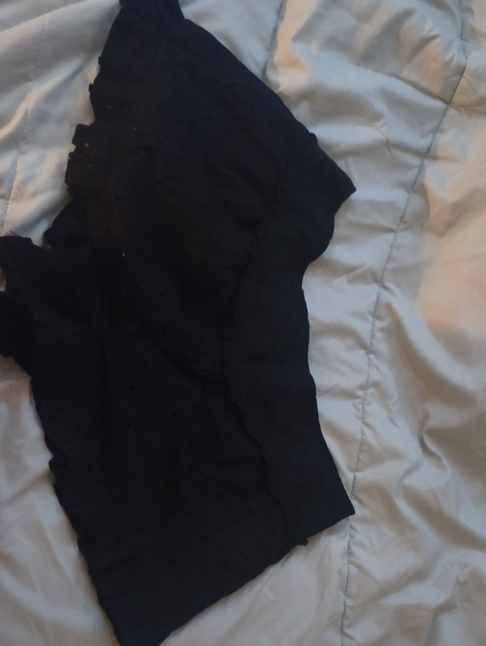 T.J.Maxx Black Ruffle Hem Women's Shorts